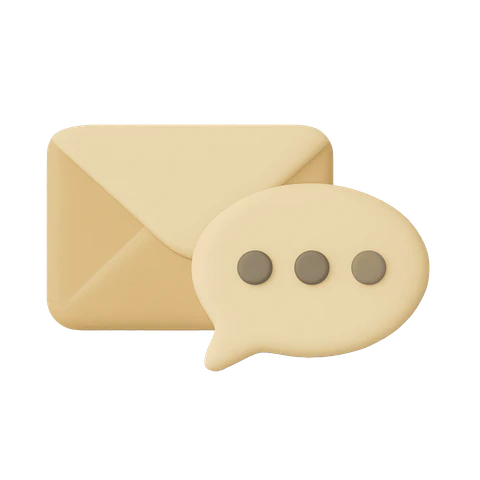 Envelope and Speech Bubble